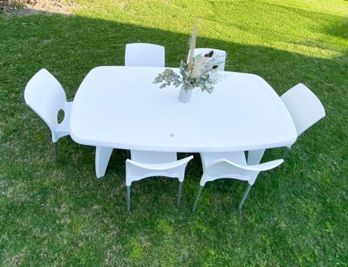 mesa black jack c sillas