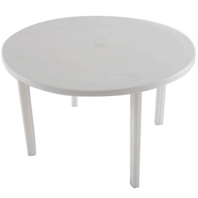 mesa plastica redonda reforzada