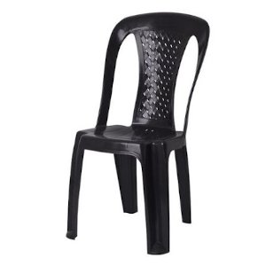 sillas de plastico ibiza negra