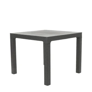 Mesa simil rattan Monaco 90x90